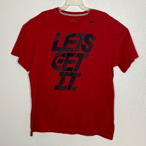 NIKE Men’s Dri Fit Red T Shirt Size XXL - Picture 1 of 5